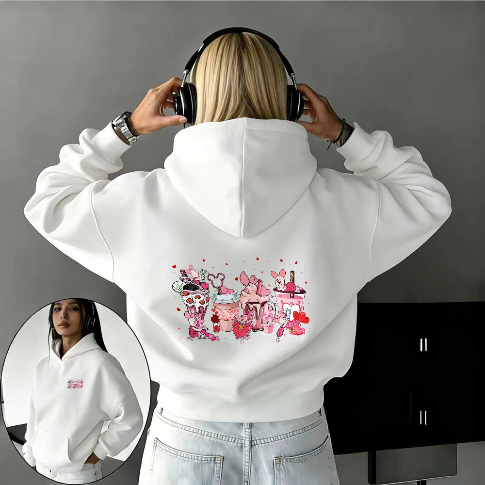 디즈니의 가을/겨울 시즌, 스테이그 엔젤의 CP100% 순면 프린트 스웨트셔츠 남녀공용 야외 캐주얼하고 따뜻한 상의