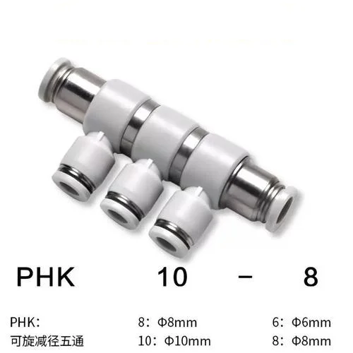 Airtac PHK Series White Pneumatic Fitting Quick Connect Fitting PHK10-8 PHK10-8D PHK8-6 PHK8-6D