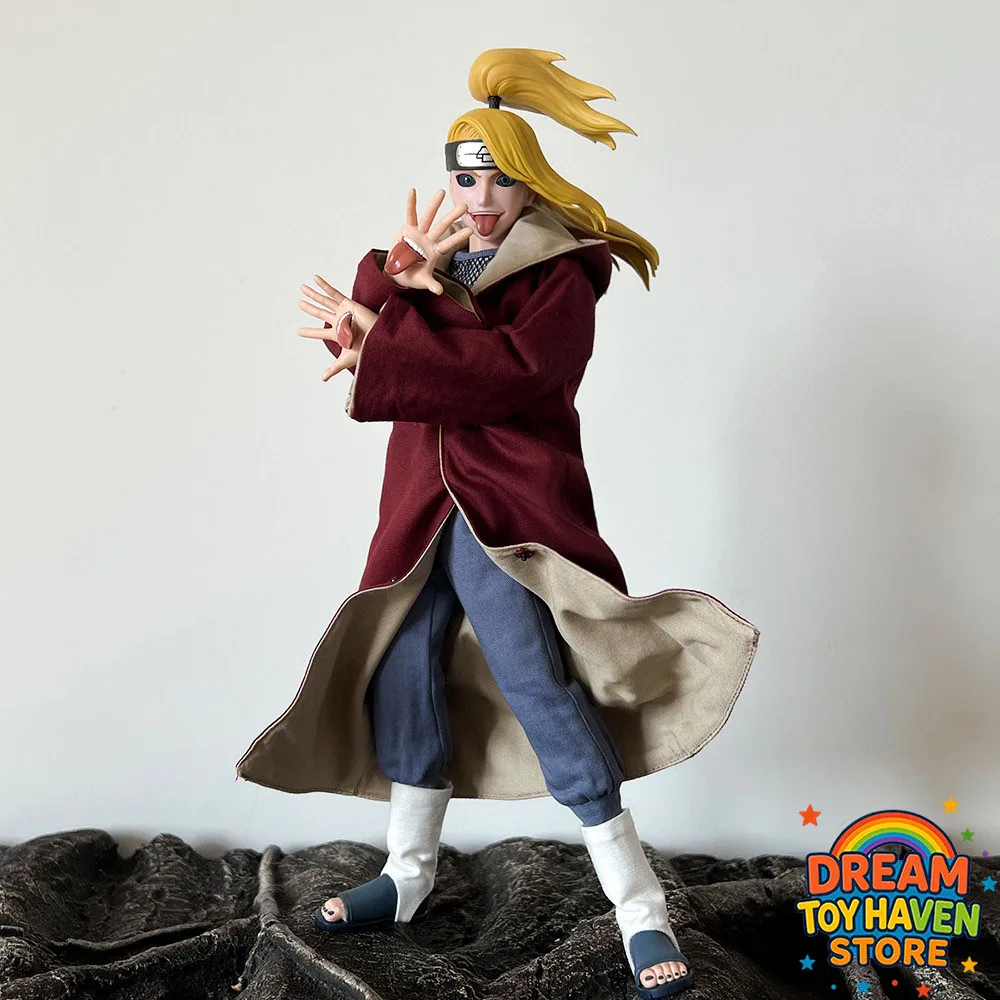 

Масштабная модель 1/6: Мужской солдат Наруто Дейдара, ряса для ритуала перерождения, ветровка с длинными рукавами и капюшоном, подходит для 12-дюймовых фигурок.