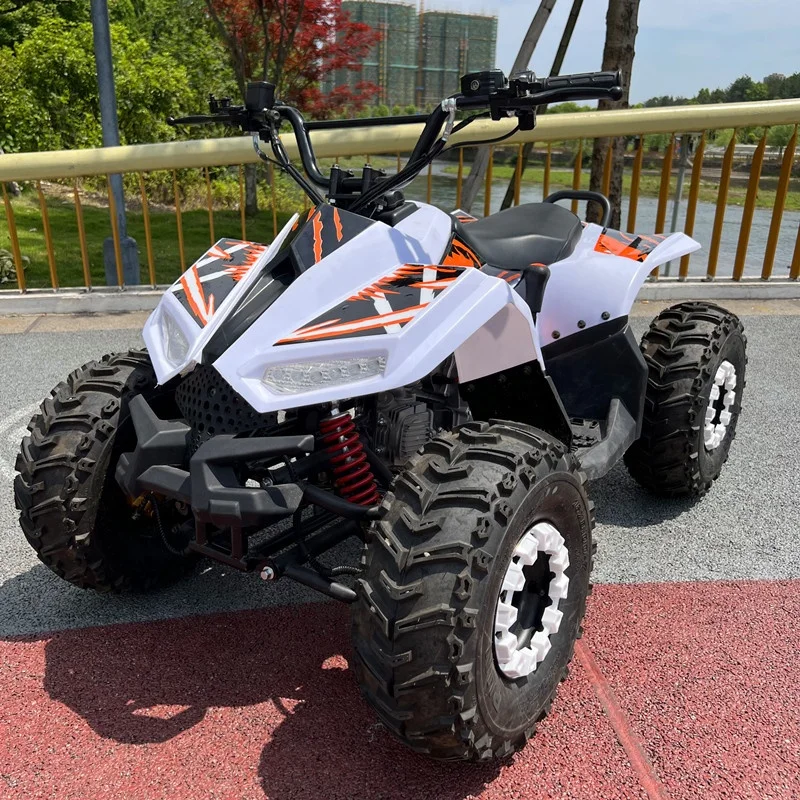 CE Certified 125cc Youth Style ATV Customizable 4-Wheeler Semi-Automatic Chain Drive Transmission Safety Devices Various Colors