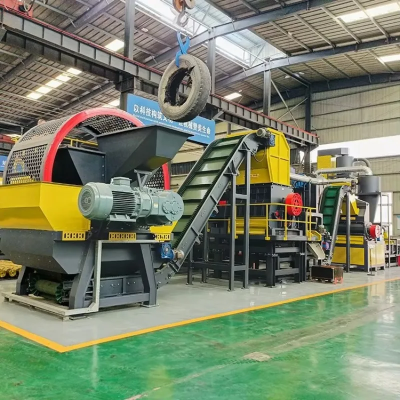 Automatic Tire Recycling Equipment Rubber Crumb Manufacturing Line Waste Tire Processing Plant