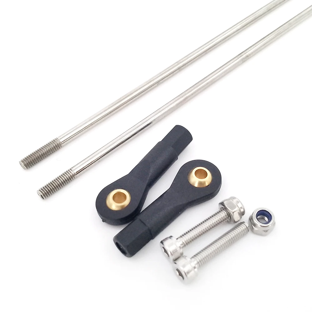 1PC M3 Push Rod Adjustable Tie Rods Ball Head Joint Stainless Steel Servo Linkage for RC Boat Airplane Car