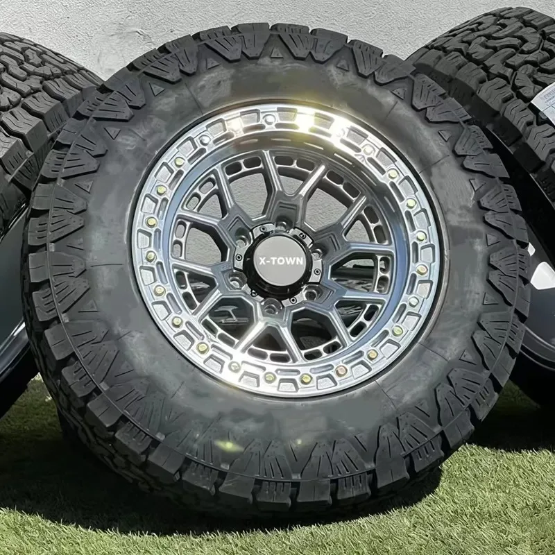 Hot Sale Silver 8x170 8x180 6x135 6x139.7 8x6.5 Forged Racing Rim Custom Beadlock Truck Wheels Deep Concave Off Road Forged 4