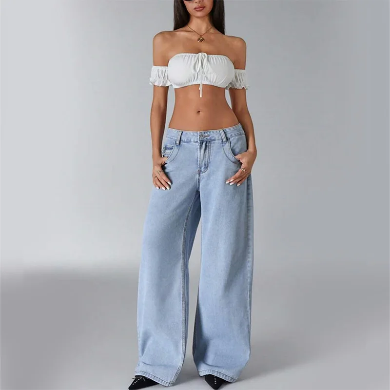 Sexy schulterfreies Tube-Top für Damen im Y2K-Stil mit Rüschenärmeln, Kordelzug, Bustier-Tanktop, schmale Passform, Sommerparty, Strandkleidung – Detail 5
