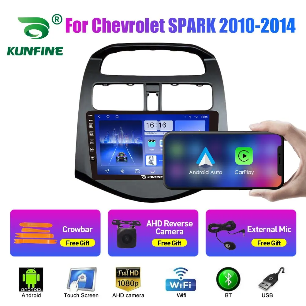 10.33 Inch Car Radio For Chevrolet SPARK 10-14 2Din Android Octa Core Car Stereo DVD GPS Navigation Player QLED Screen