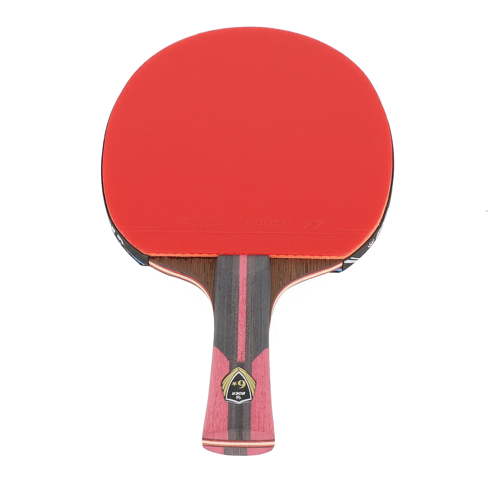 High Quality Indoor Sports Table Tennis Racket 1 Pcs 200g 6 Star Spin Control Anti-skid Long Handle Wood+Rubber