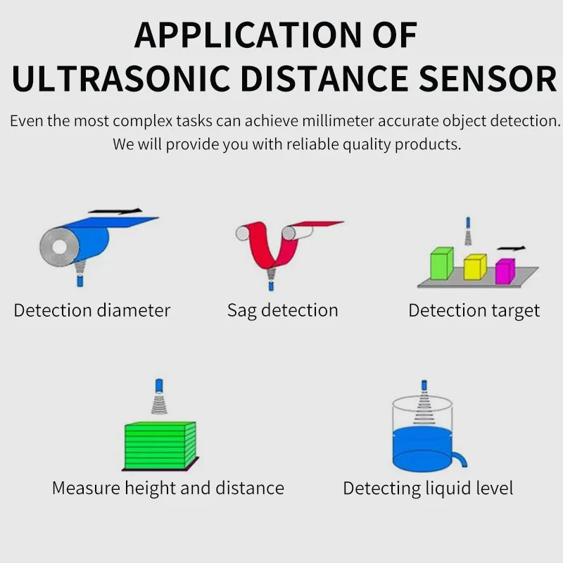 M30 ultrasonic   6m detection distance, liquid level, automatic car washer 4-20ma output