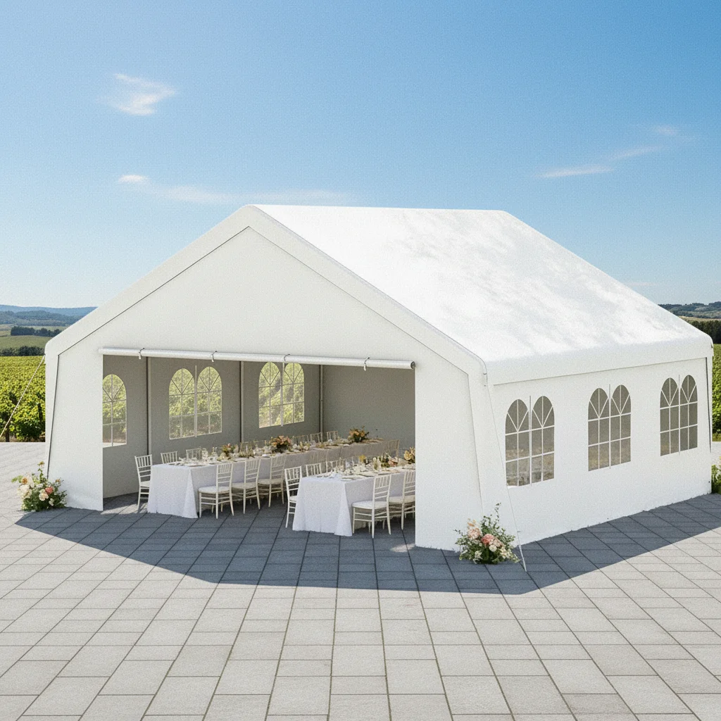 

Large Waterproof Heavy Duty Party Tent Outdoor with Removable Sidewalls for Wedding BBQ Events 20x20FT, Custom