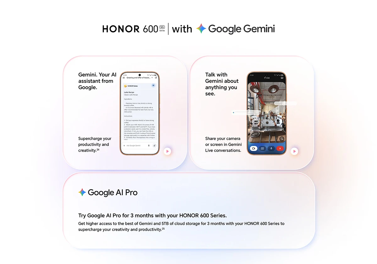 2026 Global Version HONOR 600 5G 8GB+256 Snapdragon 7 Gen 4 6.57'' 120Hz AMOLED Screen 200MP Main Camera 7000mAh 80W SuperCharge
