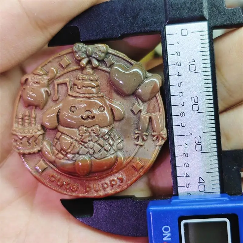 Natural Alxa Agate Cartoon Mini Carving Reiki Faith Handicraft Ornaments Healing Home Decoration Gift 1PCS