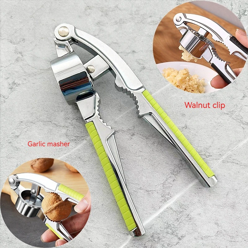 Stainless Steel Kitchen Nuts Claw Fast Walnut Folder Strong Nuts Pressed Garlic Mud Artifact Kitchen Tools