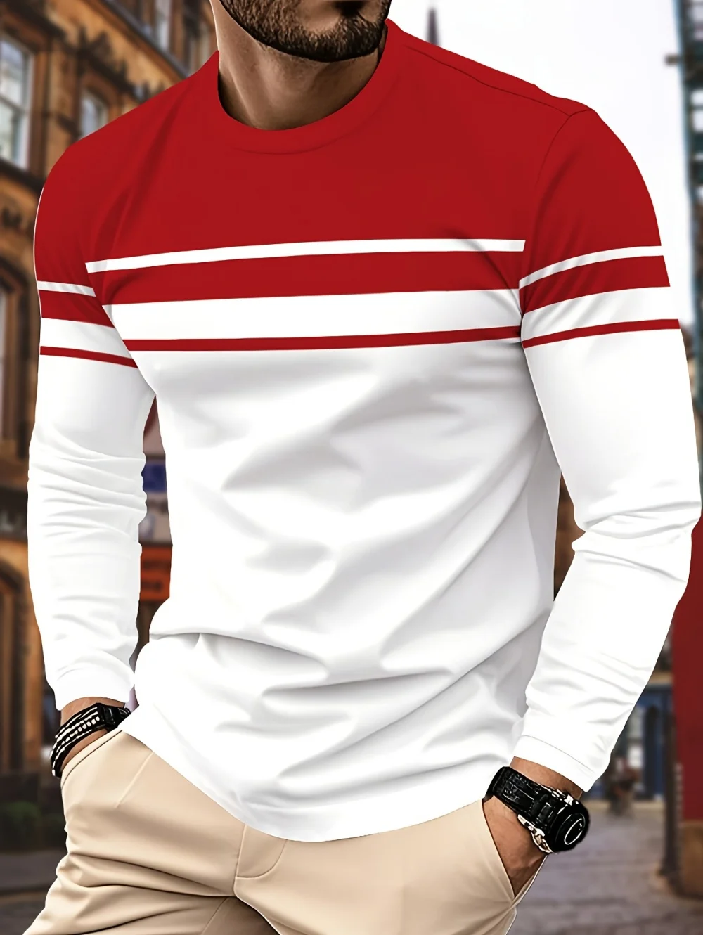 Thumbnail 4 - #19 Trending Mens Classic Striped T-Shirts Right Now