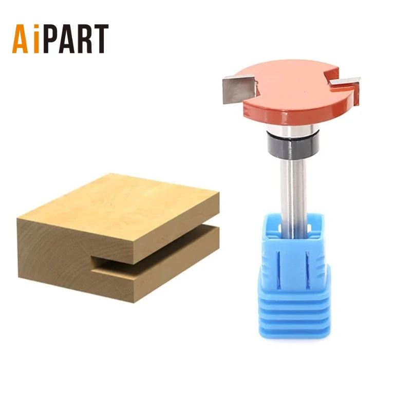 

T-Slot Milling Cutter Router Bits 1/4 Shank Top Bearing Slot Cutting Bit Slotting Router Bit for Woodworking Chisel Cutter Tool
