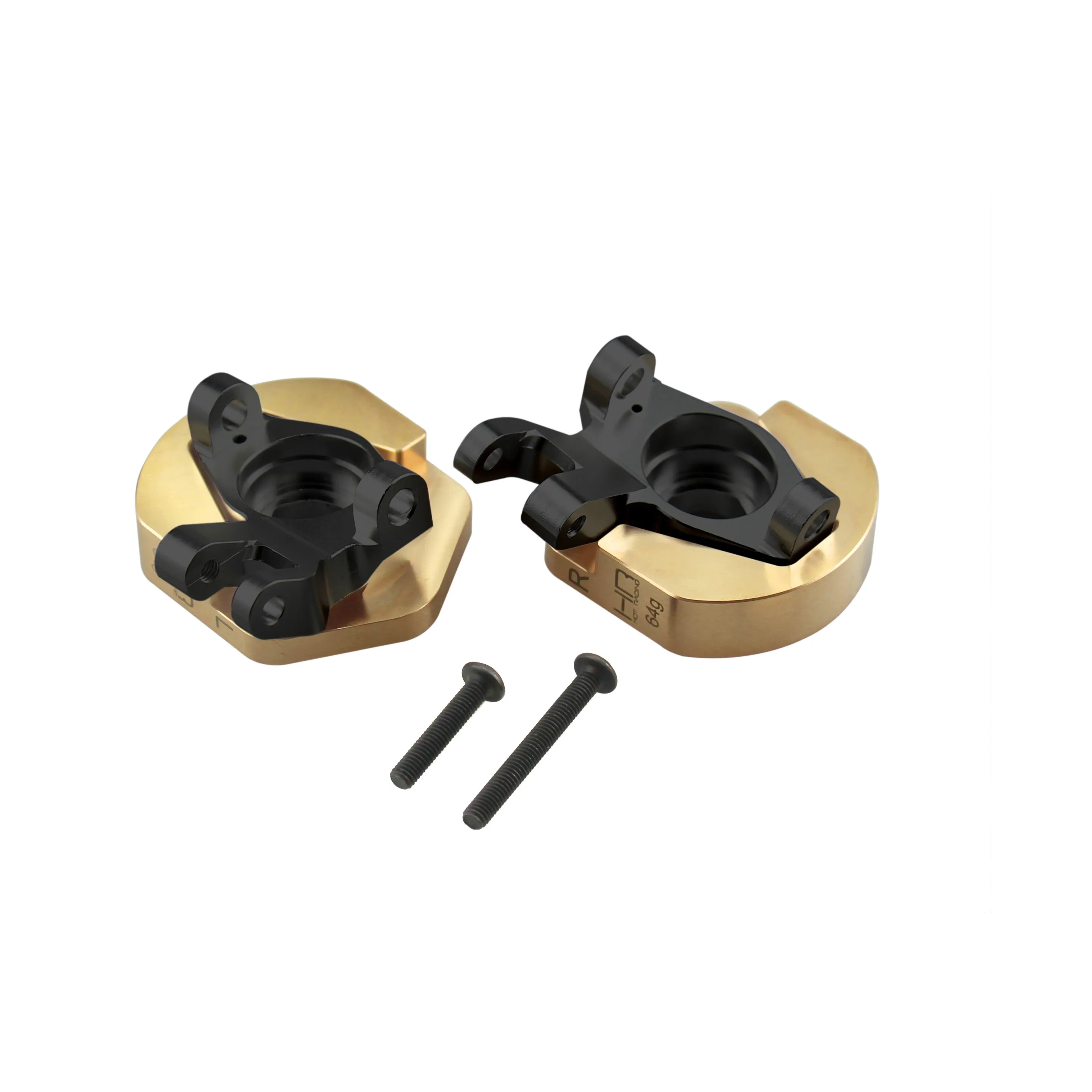 HR Axial 1/10 SCX10III Jeep CJ-7 Brass Front Axle Steering Knuckle – 64g Weight