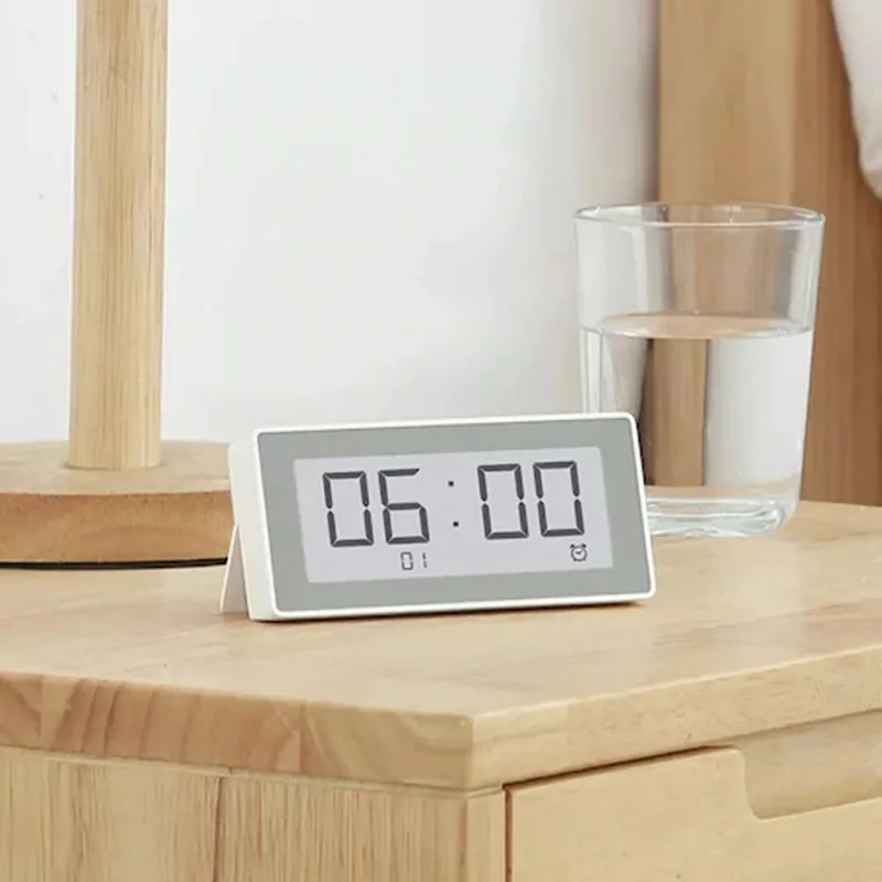 Youpin MMC ساعة ذكية ، درجة الحرارة الرطوبة متر ، عالية الدقة الاستشعار ، المغناطيسي E-الحبر الشاشة ، الموقت الربط ، والعمل ل Mihome App ، MMC