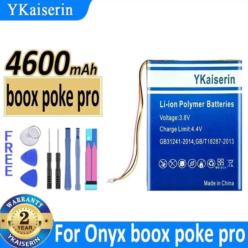 لـ Onyx Boox Poke Pro، Carta E - Book Reader Battery 4600Mah مصدر طاقة موثوق به