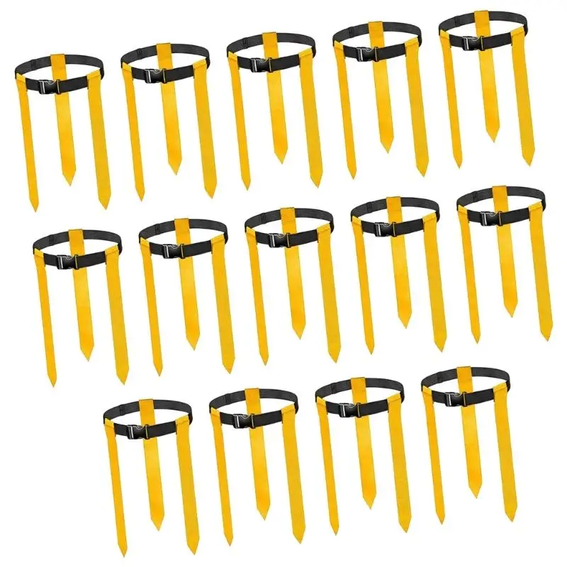 652F 14 قطعة حزام علم كرة القدم مشبك حزام كرة القدم مع 3 لافتات قابلة للفصل لرياضات الفريق وألعاب كرة القدم العلم #1