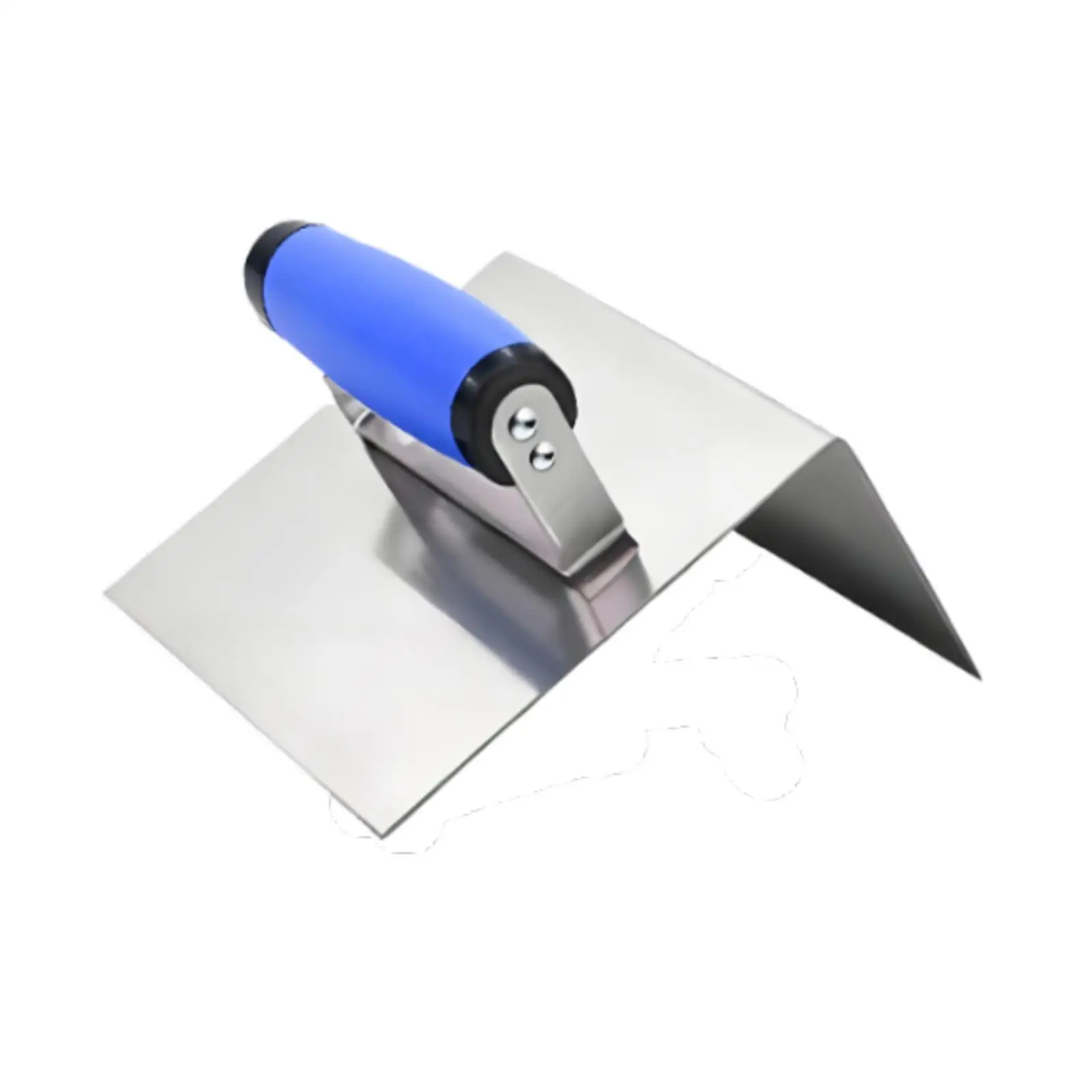 Lightweight Corner Trowel Internal External Stainless Steel Spatula for Brick Masonry Wall Smoothing and Alignment