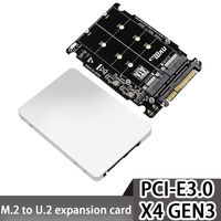 SFF-8639 U.2 To Combo NGFF M.2 B M-Key NVME SATA M-Key PCIe SSD Adapter for Mainboard Replace SSD 750 P3600 P3700 SFF8639