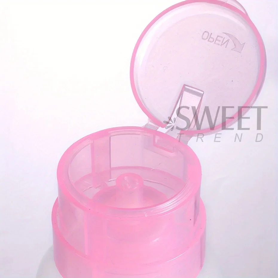 ขวดปั๊มพลาสติกแบบกด ขนาด 100/200 มล. ปิดผนึกได้ ป้องกันการรั่วซึม สำหรับใส่ยาทาเล็บ น้ำยาล้างเล็บ อุปกรณ์แต่งหน้า และของเหลวอื่นๆ