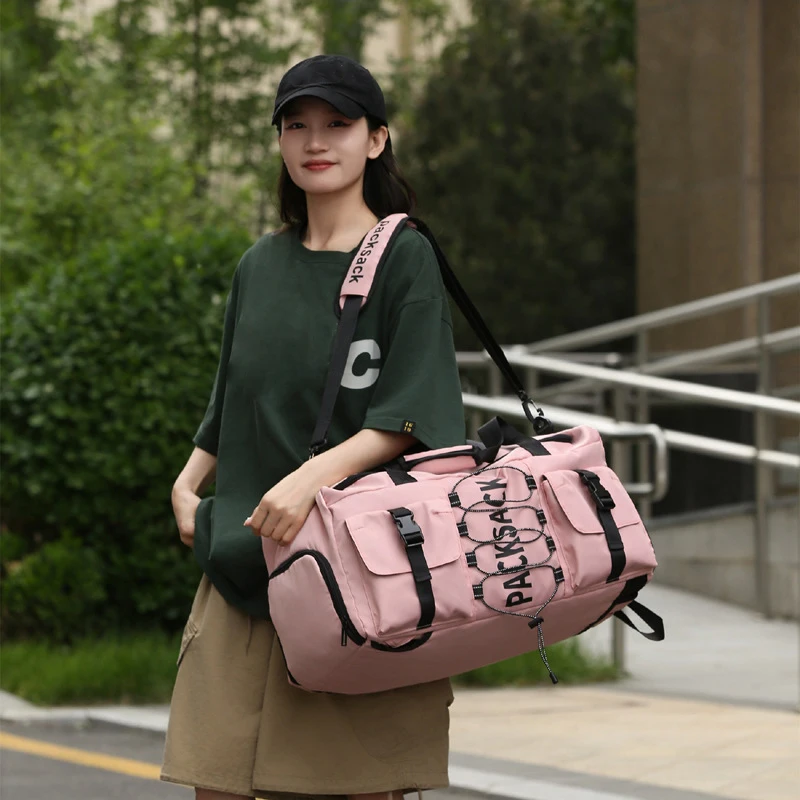 Boston bolsa de viaje de gran capacidad para gimnasio y al aire libre - imagen 3