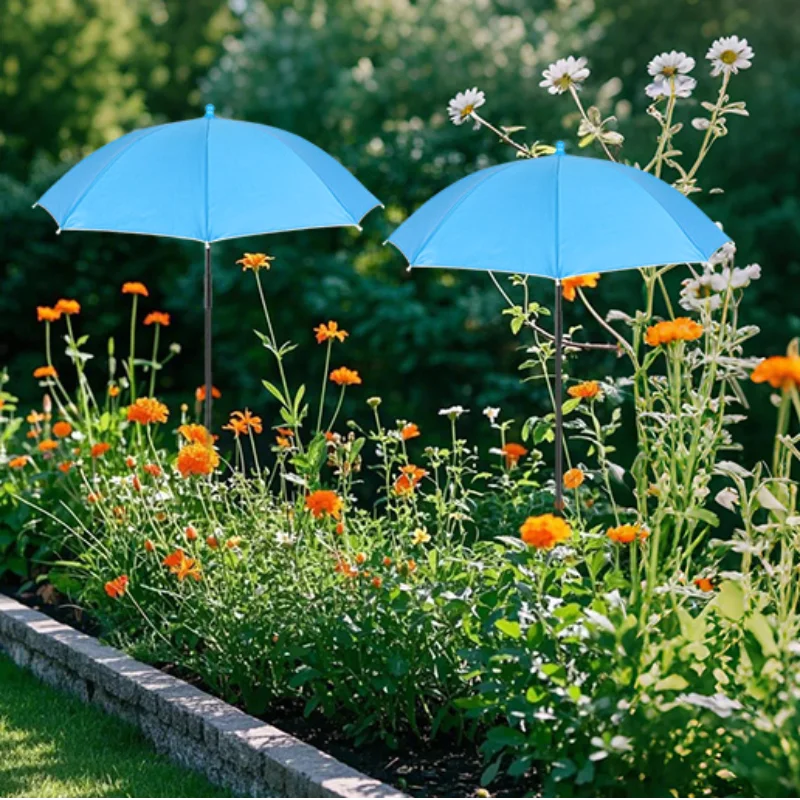 1pc Adjustable Plant Shade Umbrella Weatherproof Sun Shade Cloth Outdoor Plant Flowers Potted Sun Protection Garden Supplies
