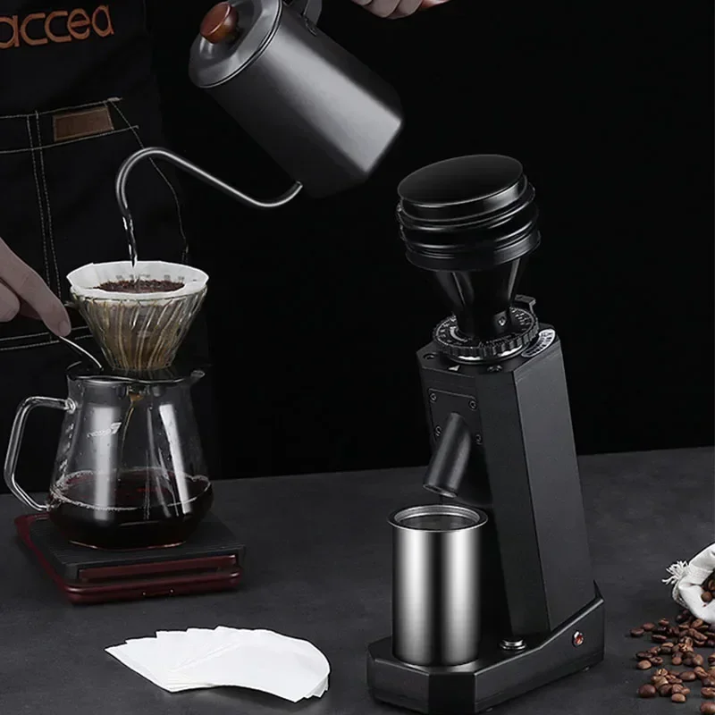 سكين مخروطي منزلي 220 فولت، مطحنة حبوب القهوة الكهربائية، مطحنة حبوب القهوة التجارية الاحترافية