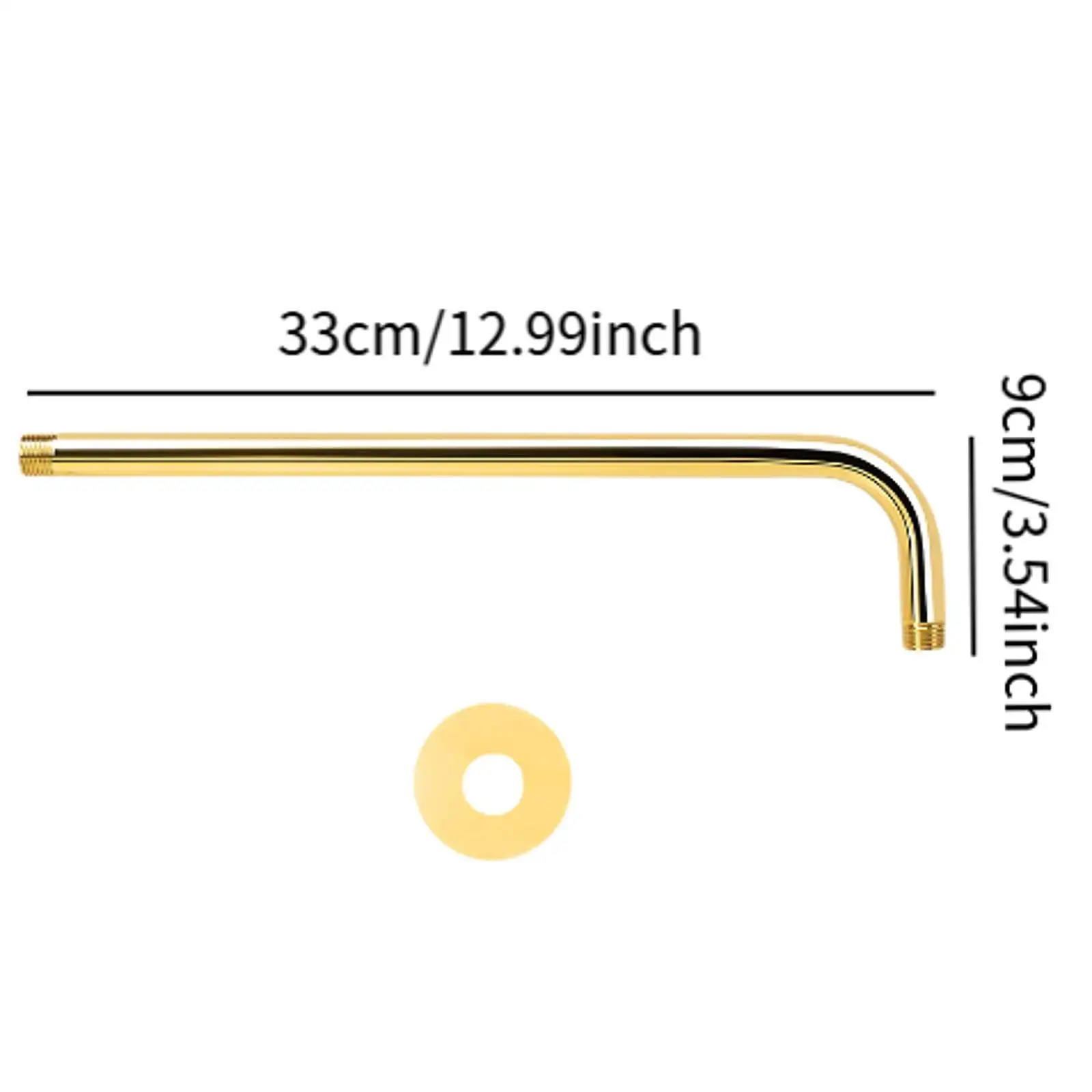Shower Arm Shower Arm Extension Stainless Steel Easy to Install Water Outlet Shower Nozzle Accessories for Home Bathroom Hotel