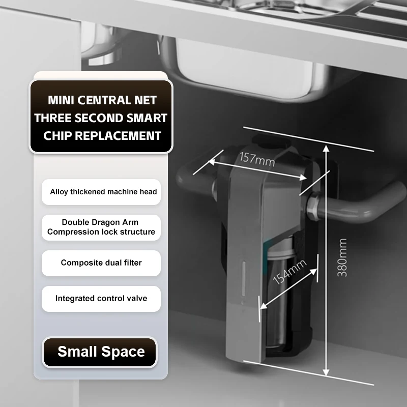 Hot selling：Customizable Household Under Sink Pure Drinking Mini Central Water Purifier