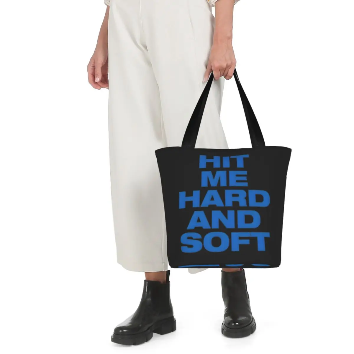 Hit Me Hard And Soft Billies Tour 2024 Shoulder Bag Zipper Opening Unique Design Merch For Unisex Trend New Album Tote Bags