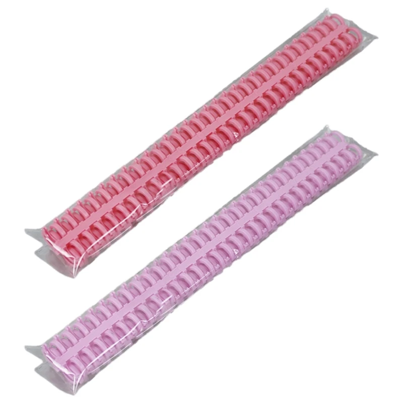 30-Ring bunte Kamm bindung Stacheln Kunststoff Spiral binde spulen große Kapazität Home Office Schule mehrfarbig 5er Pack