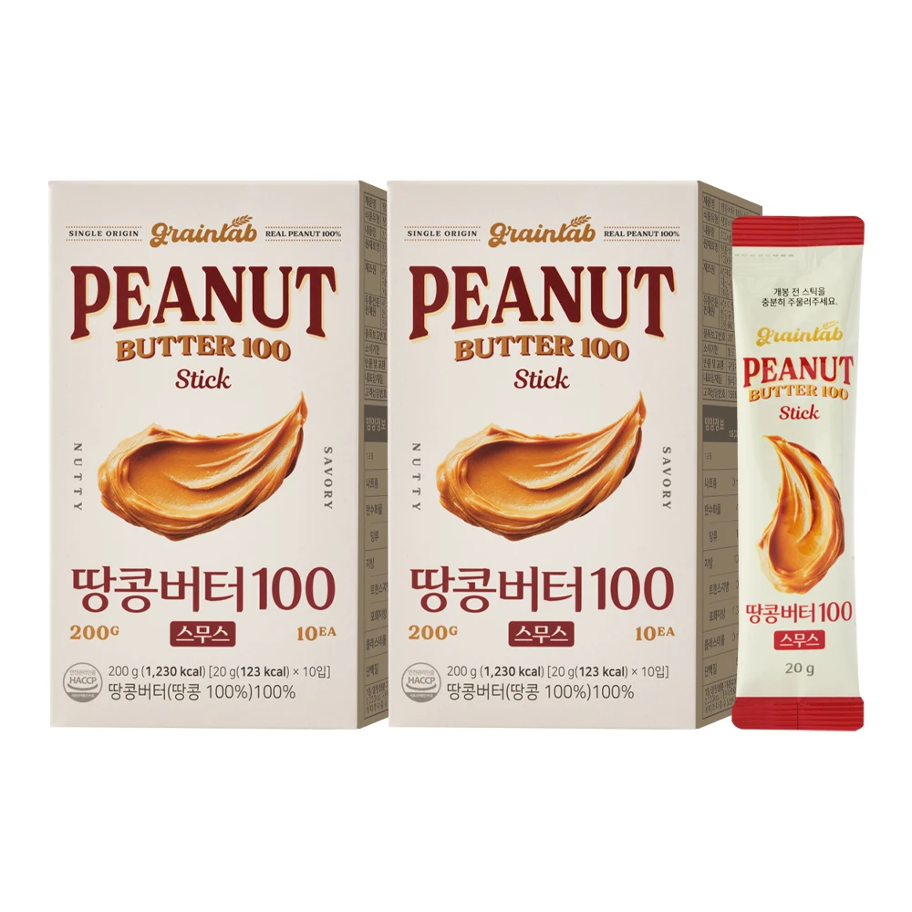 زبدة الفول السوداني 100 ناعمة 10 قطع × 2 علبة (00917-2) #1