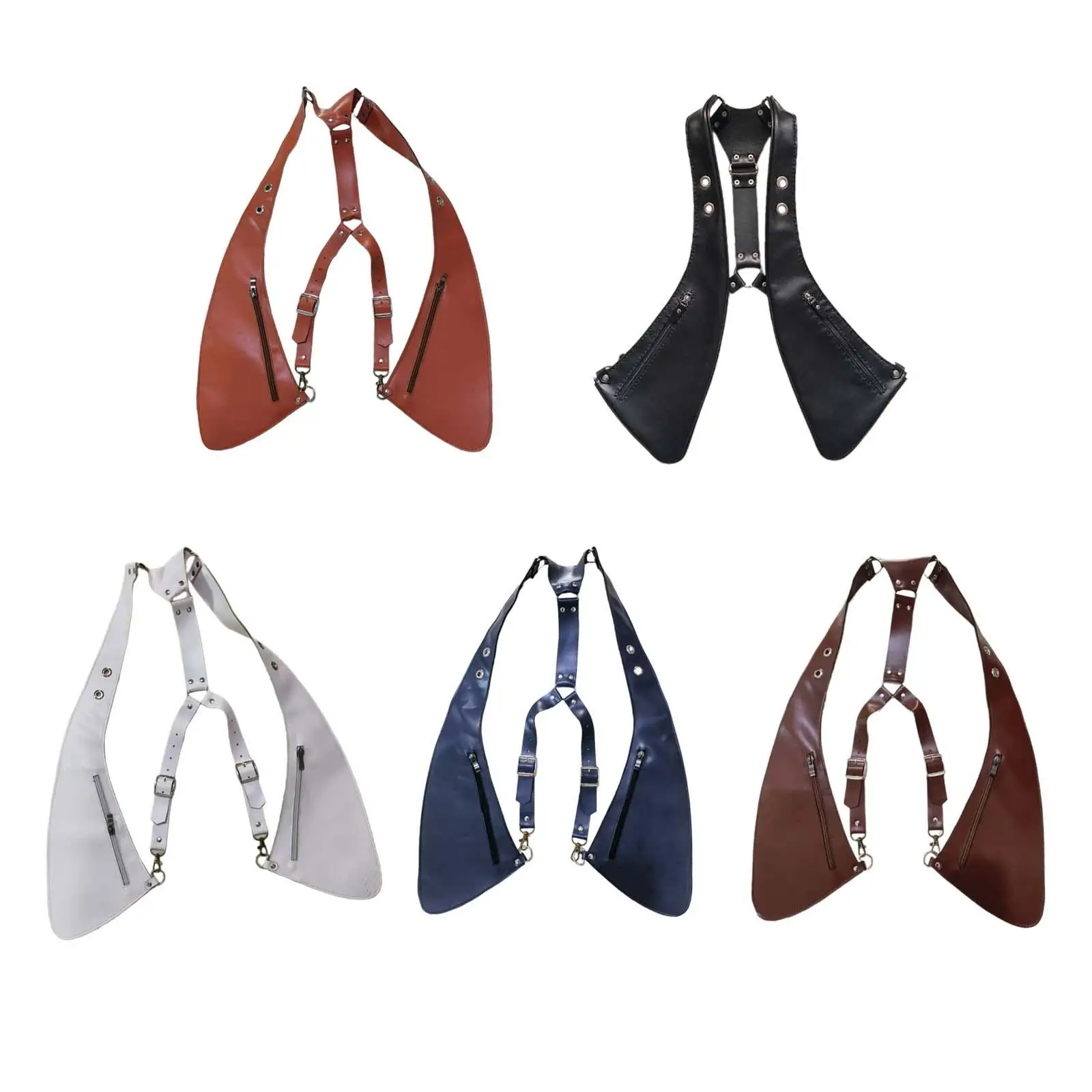 Hidden Underarm Shoulder Bag Medieval Steampunk Design Women Men Practical Holster Bag for Travel Camping Hiking Parties Trips