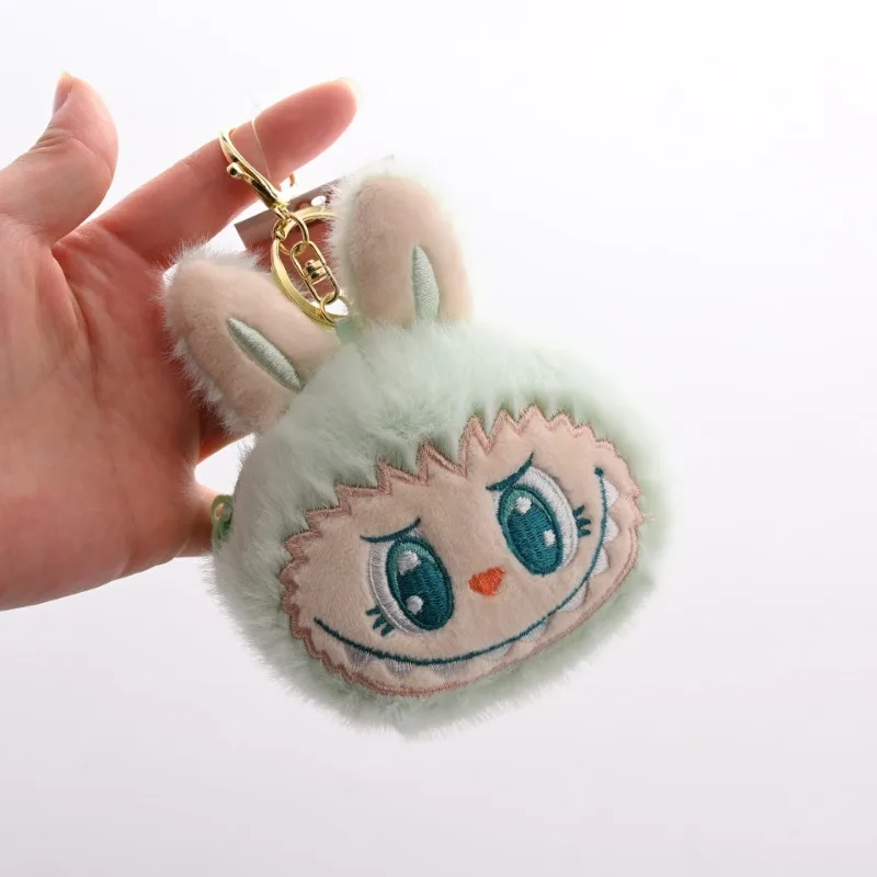 New LABUBU Monster Plush Key Chain Bag Decoration Accessories Cute Plush Doll Bag Pendant Keychain Coin purses Women Girls Gifts