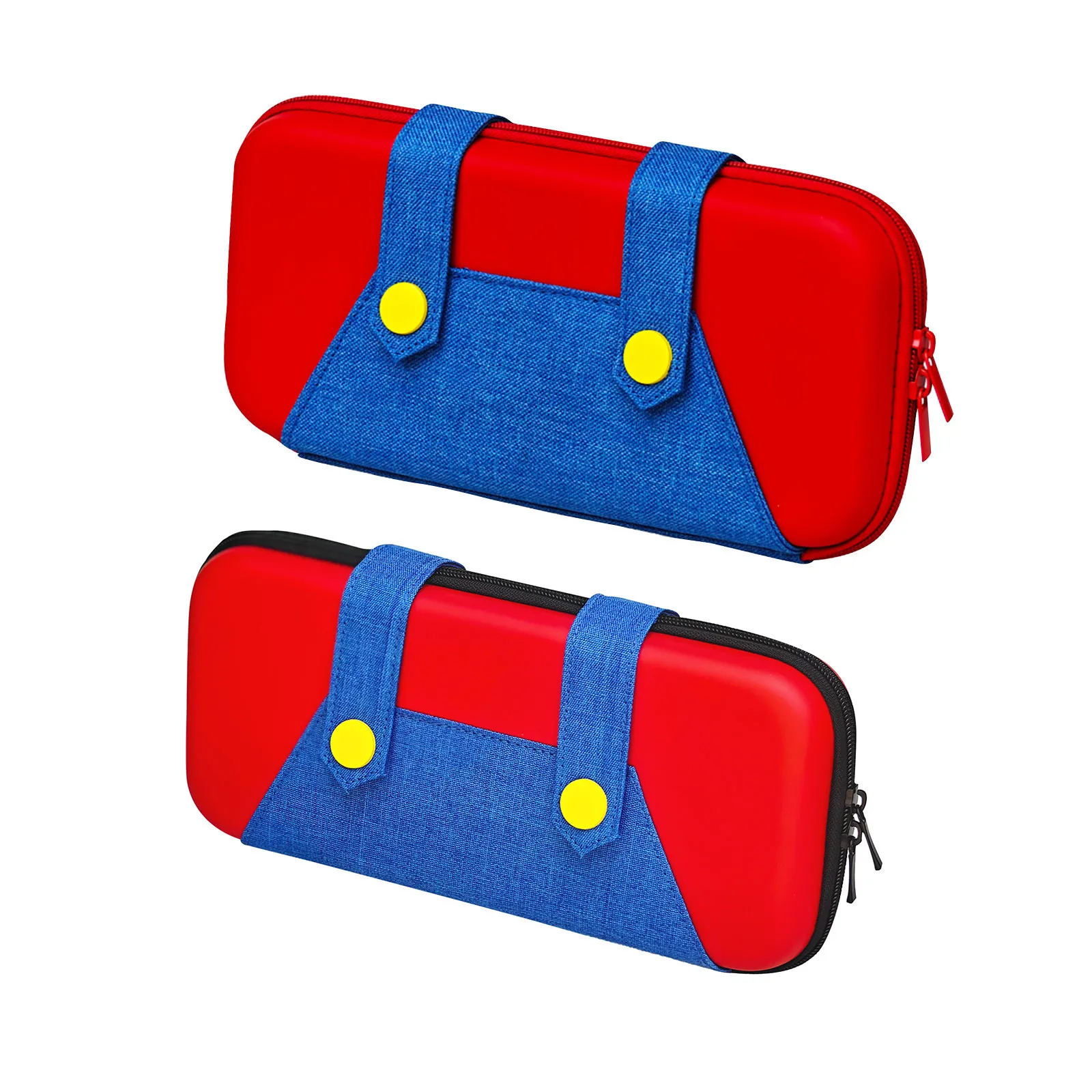 حقيبة ألعاب عالية السعة مقاومة للصدمات - 10 فتحات لبطاقات الألعاب مع تصميم مقاوم للماء وحزام قابل للتعديل، سفر محمول