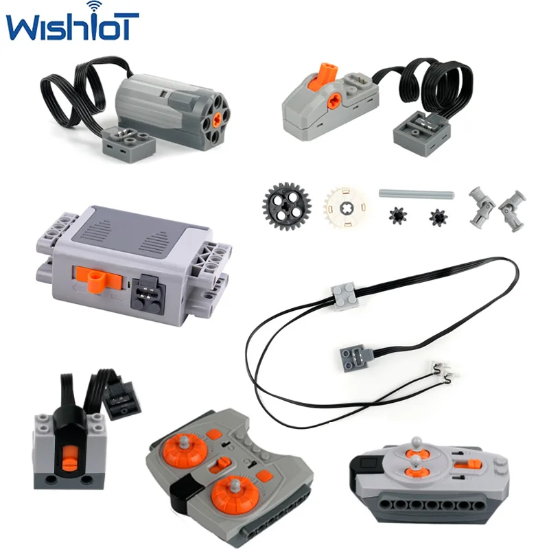 Funzioni di alimentazione Tecnologia Building Block Parti Ingranaggi/Connettore albero/M Motore Assemblaggio Giocattolo 42068 MOC Mattoni Accessori modificati