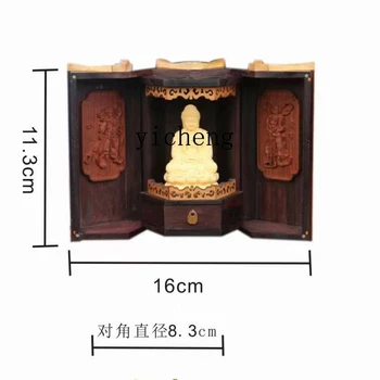 XL 서랍 부처님 관음 관음 보살, 부처님 신사, 단단한 나무, 국내 불교 홀 