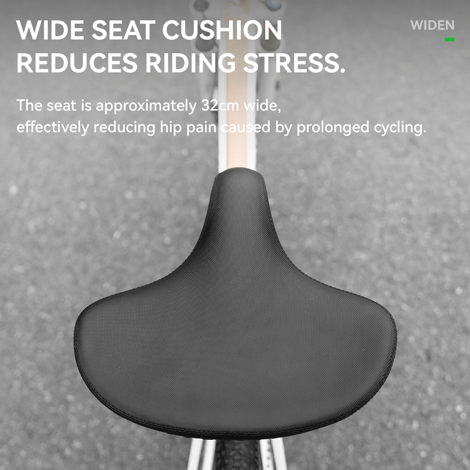 ROCKBROS Bicycle Saddle Widen Thicken Soft Shock Absorption Saddle Comfortable MTB E-Bike Cushion Bicycle Accessories
