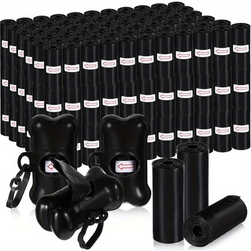 

150 Count Dog Poop Bags + 1 bone Pet Waste Bags for Poop Dispenser Doggie Poop Bags for Home Outdoor Puppy Walking and Travel,