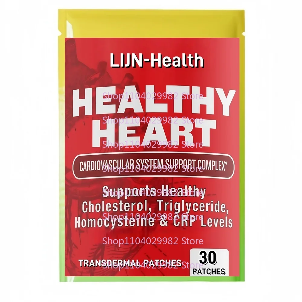 

30 пластырей с поддержкой сердца, прозрачные пластыри, способствующие здоровье сердечно-сосудистой системы, очищают естественную артерию