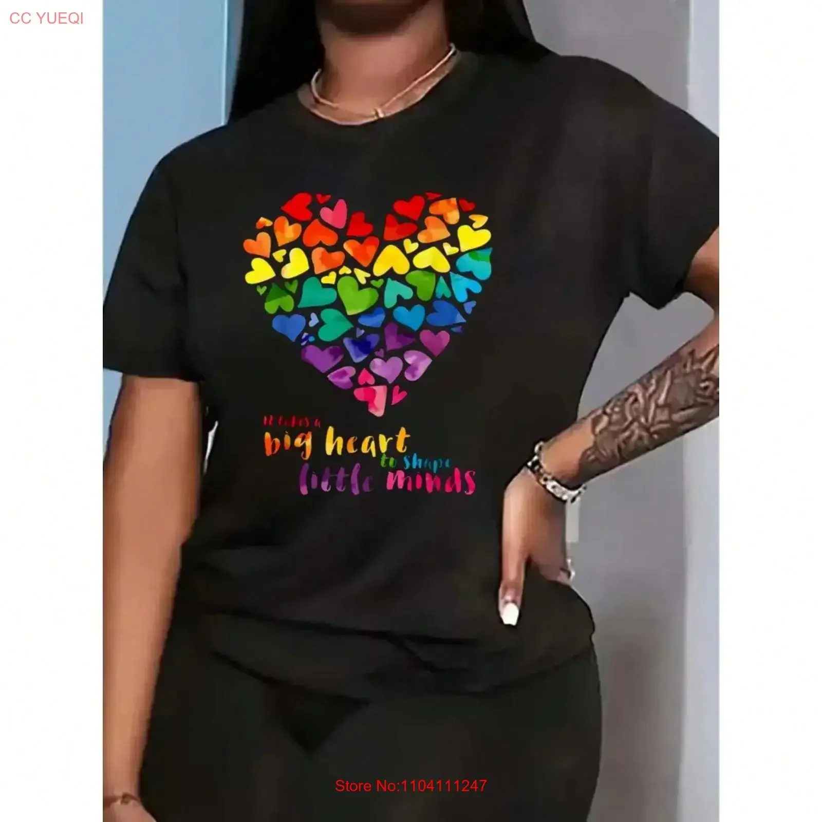 Women's Requires A Bold Heart To Shape Small Soul T shirt vintage Washed designer clothes streetwear Casual Versatile