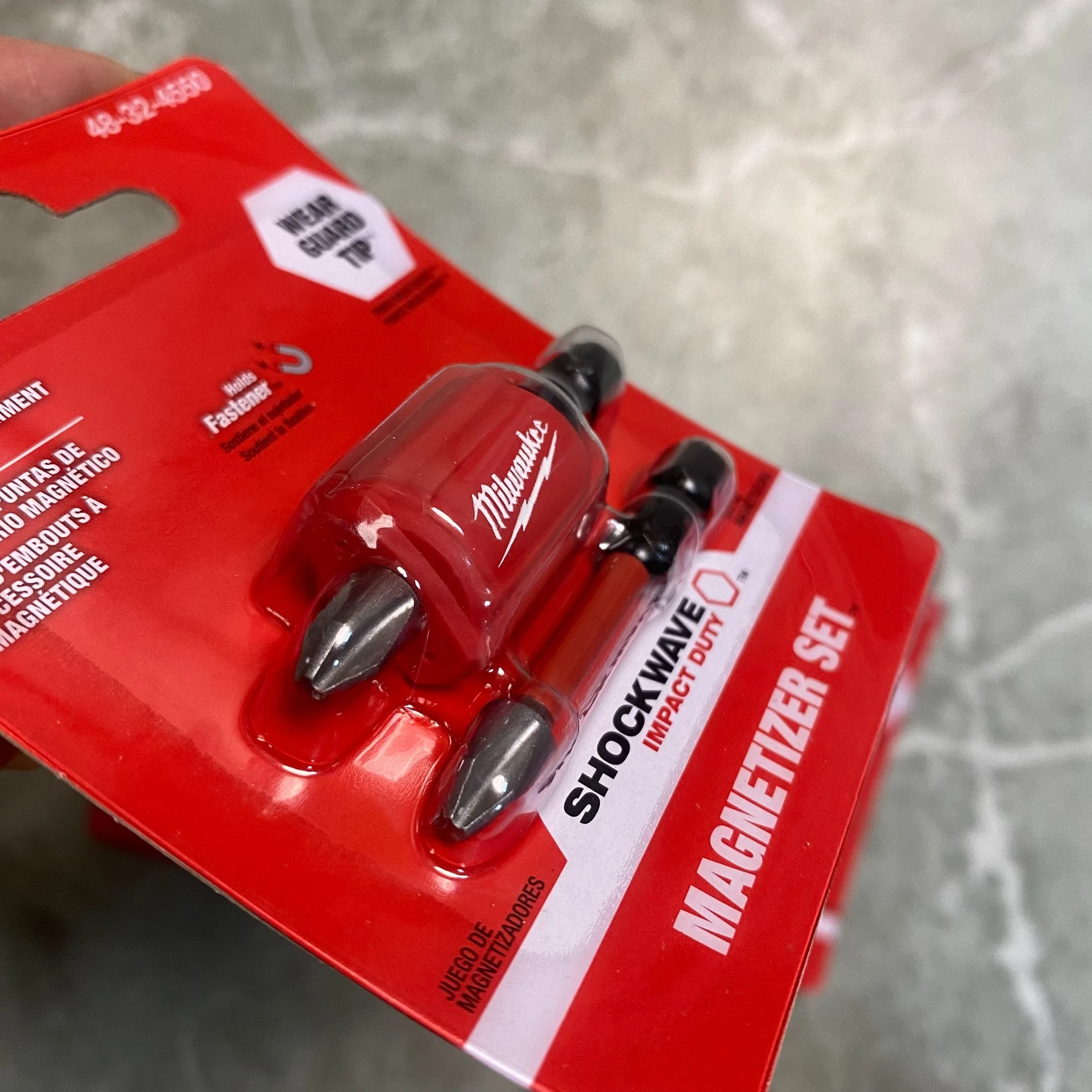 Milwaukee 48-32-4550 3PC SHOCKWAVE Impact Duty Magnetic Attachment & PH2 Bit Set Professional Power Tool Accessories