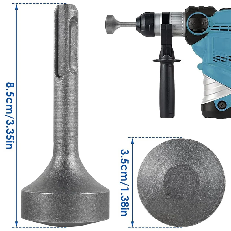 ABZS 6X SDS Plus Erdungsstab-Treiber, robuster Bohrerschraubendreher aus geschmiedetem Stahl, Bohrhammer-Erdungsstab-Treiber