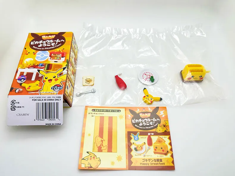 Re-Ment Pokemon  Toys Pikachu Room Miniature Scene Anime Figure Doll Gifts Toys Collect Ornaments Kids Gifts