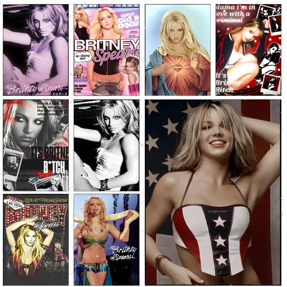 Singer Pop B-Britney Spears Poster Premium Decor Art & Gift for Household Lounge Home Ornaments