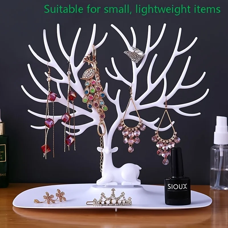 1 قطعة رف مجوهرات تزلف القرط رف قلادة رف سوار سوار مجوهرات رف شاشة ديكور المنزل هدية الكريسماس #4