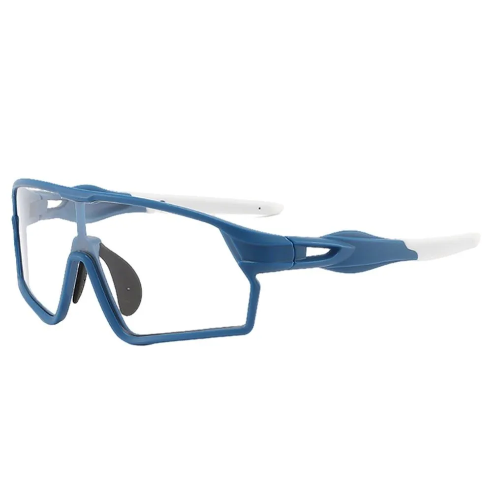 

UV400 Photochromic Bike Glasses Turned Up Lightweight Photochromic Cycling Glasses Windproof UV Protection Sports Sunglasses