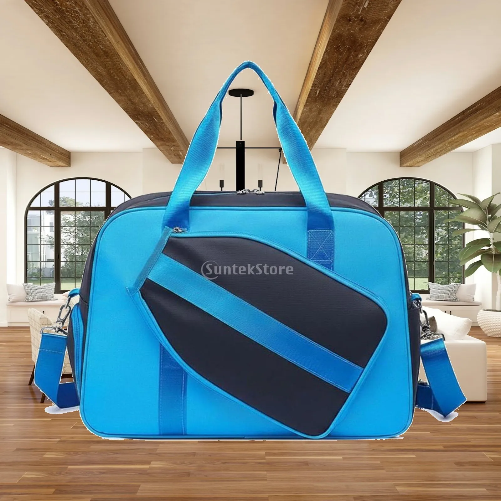 Athletic Crossbody Carrie Casual Large Pickleball Racket Bag Multi Compartment Sports Duffel for Court Activities