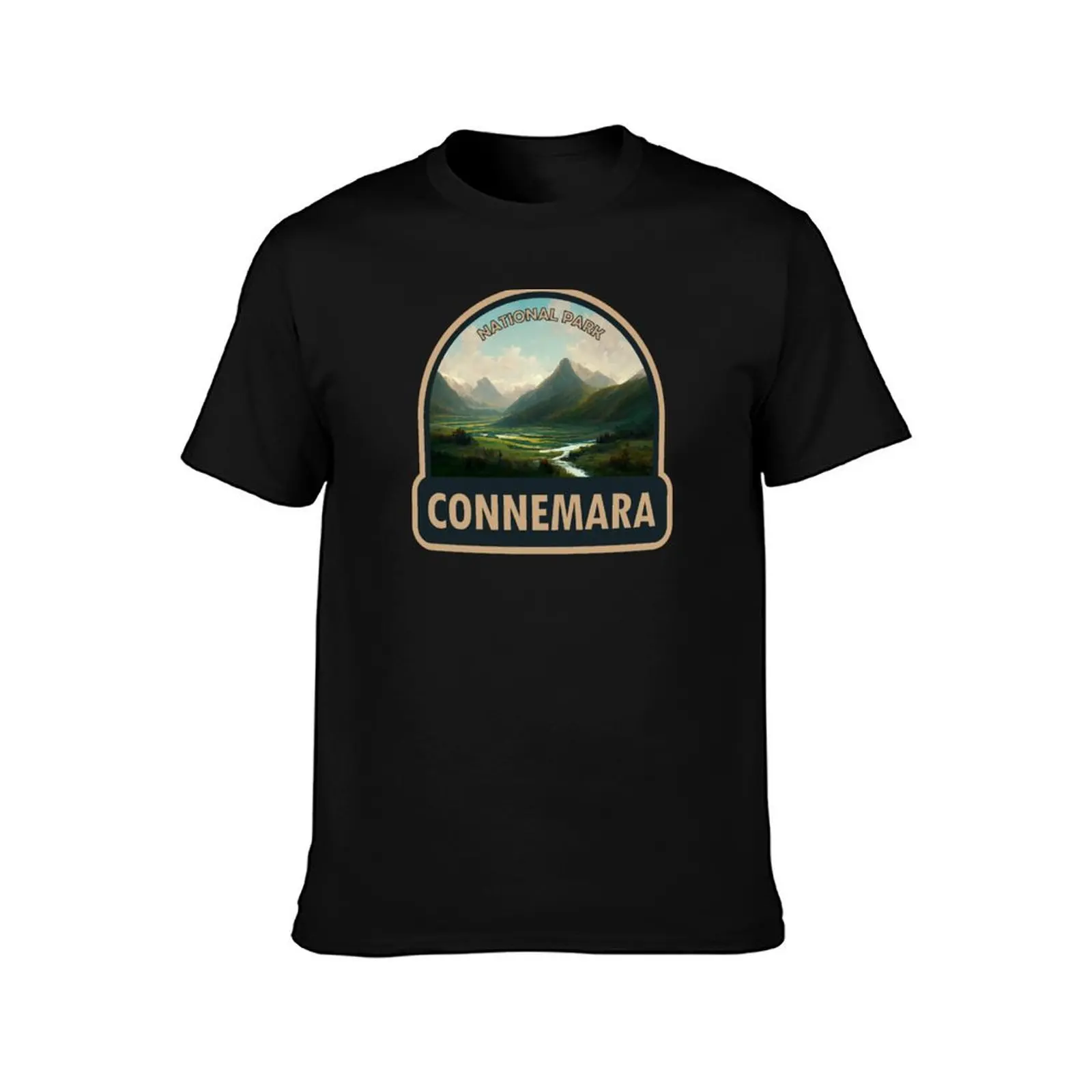 Connemara National Park Ireland Watercolor T-Shirt Urban Casual Loose Fit Tee T-Shirt