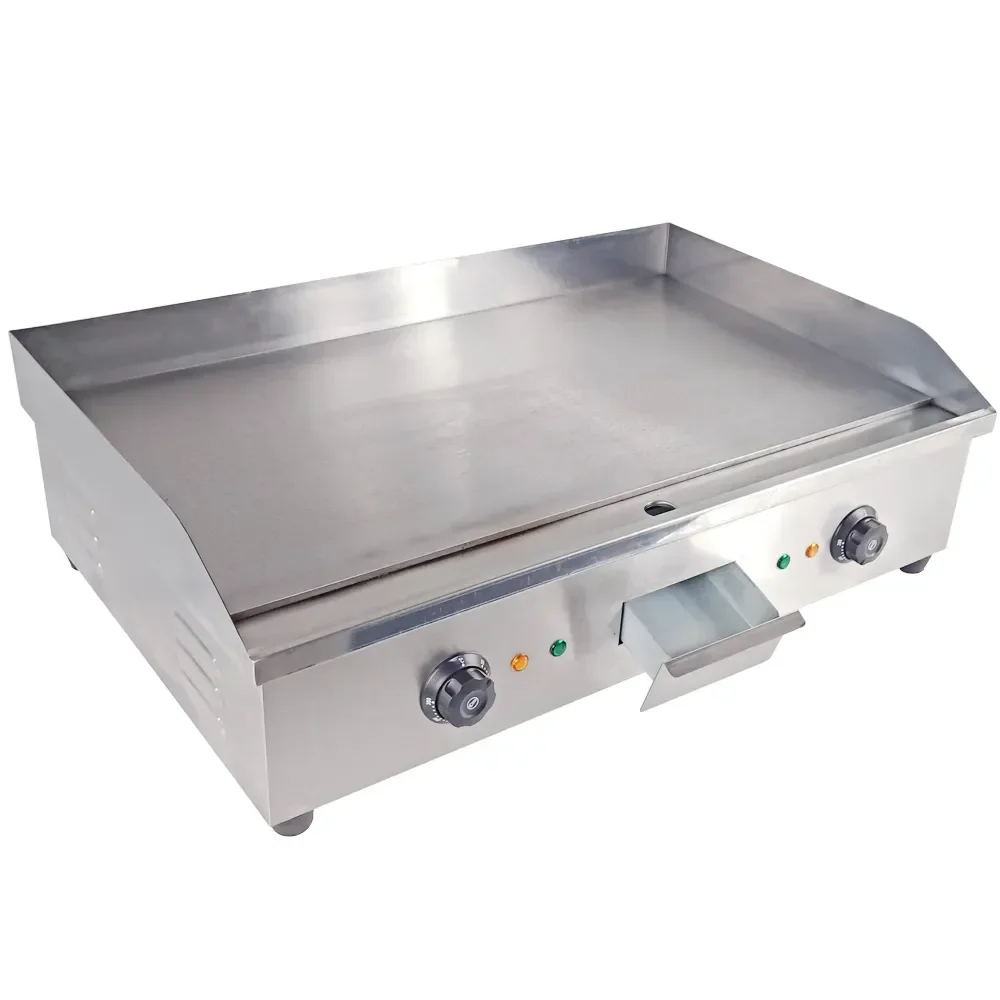 Commercial Restaurant 5.6kw Smokeless Oven Barbecue Grill Griddle Stainless Steel Electric Griddle